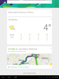 Google Now neboli Chytré karty Google