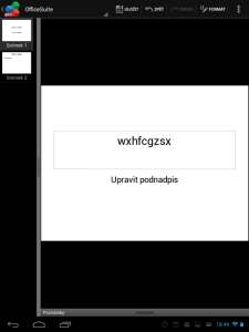 OfficeSuite - editace prezentace