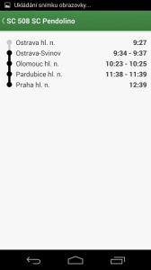 Pubtran: detail spoje