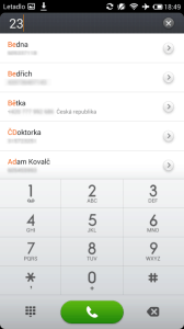 T9 Dialer si poradí také s diakritikou