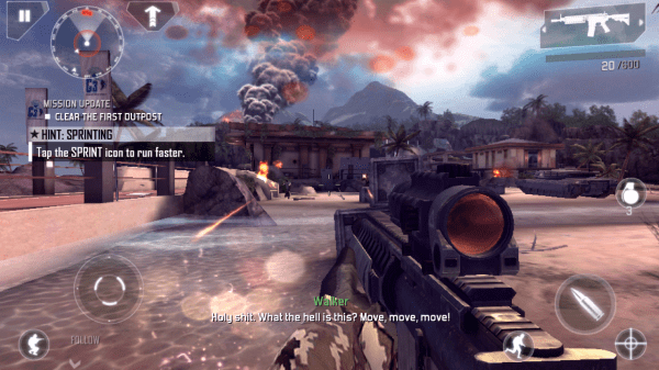 Modern Combat 4 nabízí skvělé grafické zpracování a herní atmosféru. Hra šlapala na jedničku
