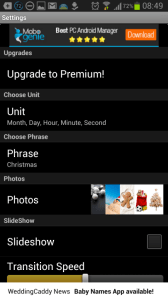 Christmas Countdown Widget