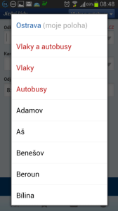 Jízdní řády: výběr JŘ