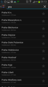 NaVlak – Nádražní tabule: vyhledávání