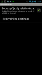 Pražské MHD: nastavení