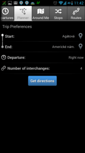 iTransit BA: sekce Planner