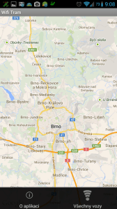 Wifi Tram: poloha vozů s Wi-Fi