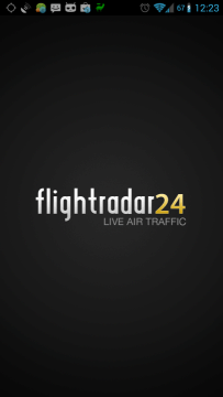 Spuštění aplikace Flightradar24