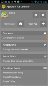 AppBrain Ad Detector - podrobnosti o aplikaci