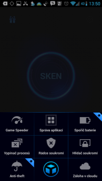 IObit Advanced Mobile Care - úvodní obrazovka