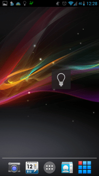 Widget ve vypnutém stavu