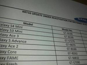 Údajný seznam telefonů, jež dostanou KitKat