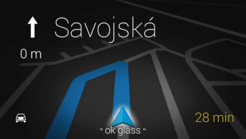 Google Glass navigace