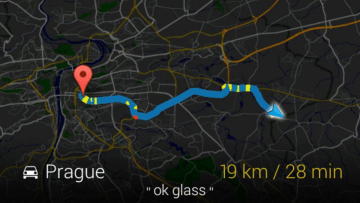 Google Glass nevigace prehled cesty