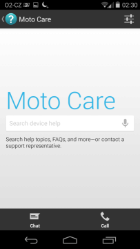 Motorola Moto X - podpora