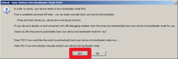 Automatický restart do režimu bootloaderu