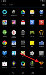 V seznamu aplikací byste měli mít ikonu programu SuperSU