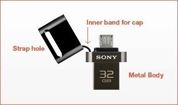 Oboustranná flashka Sony