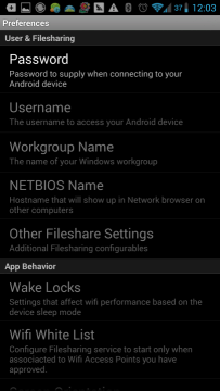 Samba Filesharing for Android