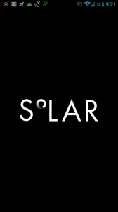 Solar: úvodní animace