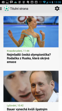 Sport.cz: titulní strana