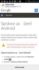 Správce zařízení Android 1.1.7