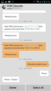 Dávkové mazání SMS