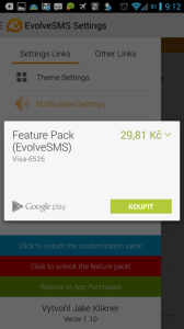 Feature Pack za 29,81 Kč