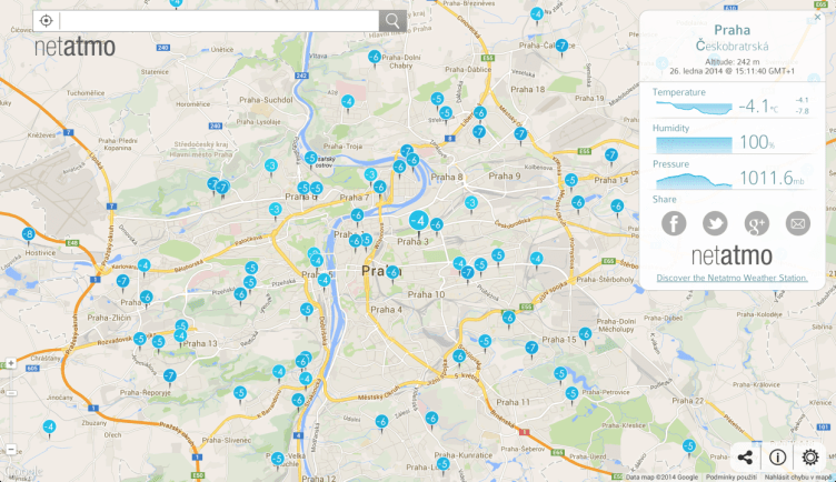 NetAtmo - World Map
