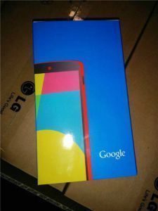 Nexus 5 červený balení zepředu