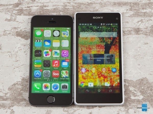 Sony-Xperia-Z1-Compact-vs-Apple-iPhone-5s-PhoneArena