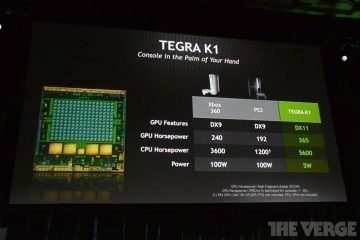 NVIDIA Tegra K1 - srovnání s konzolemi