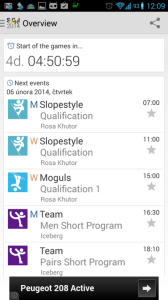 2014 Sochi Winter Games: kalendář událostí