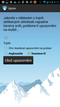 Sníh a sněhové zpravodajství: upozornění na čerstvý sníh