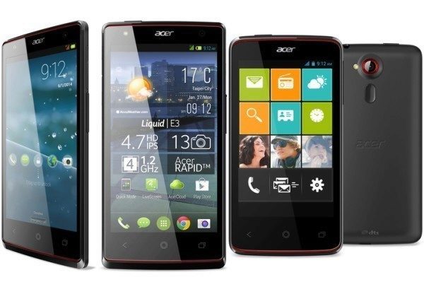 acer liquid E3 and Z4