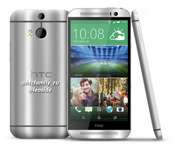 Jeden z renderů HTC M8