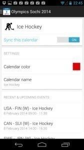 Sochi 2014 Schedule (oCals)