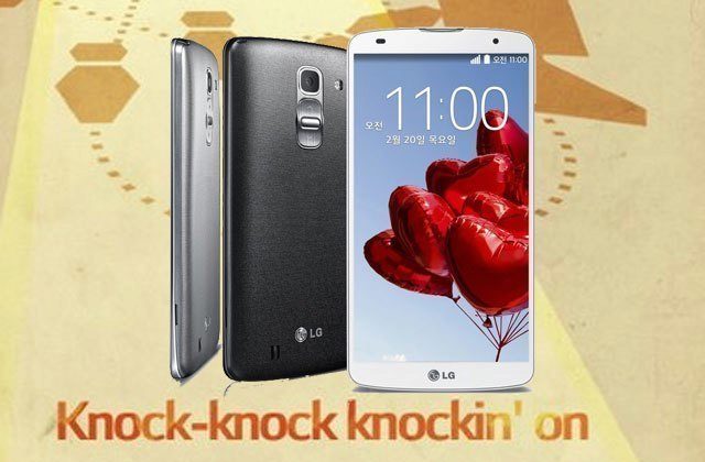 LG zvalo na představení G Pro 2 sloganem Knock-knock knockin on