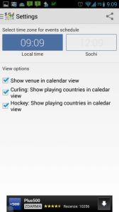 2014 Sochi Winter Games: možnosti nastavení
