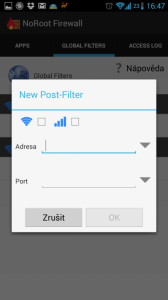 Vytváření nového Post-filtru