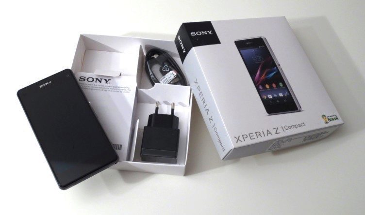 Sony Xperia Z1 Compact  - obsah balení