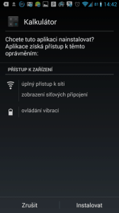 Instalace aplikace Kalkulátor