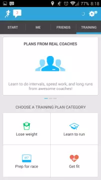 Runkeeper: tréninky