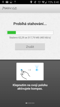 Mapy.cz: stahování mapových podkladů