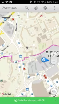 Mapy.cz: mapové podklady