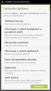 Nainstalujte aplikaci Helium na zařízení s Androidem