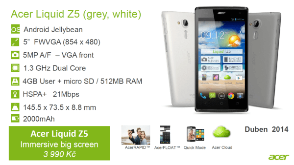 Acer Liquid Z5