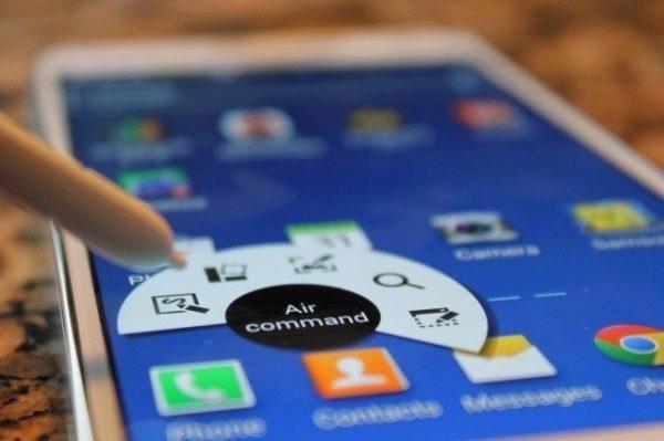 Kruhová nabídka je k vidění v Galaxy Note 3 jako součást Air commands