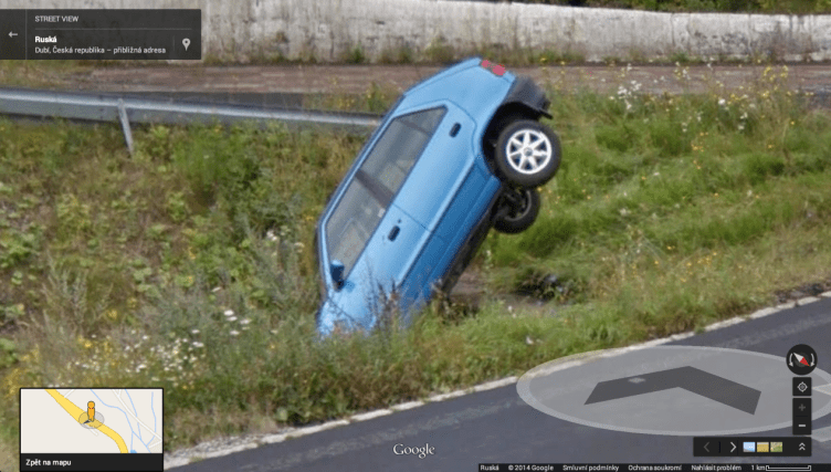 Google Street View nehoda