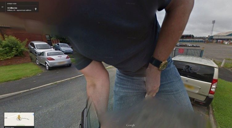 Google Street View neznámý návštěvník